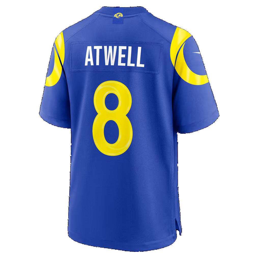 LA.Rams #8 Tutu Atwell Royal Team Game Football Jersey