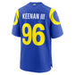 LA.Rams #96 Tim Keenan III Royal Team Game  Stitched Football American Jersey