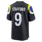 LA.Rams #9 Matthew Stafford 2025 Rivalries Collection Game Jersey - Midnight Blue Stitched American Football Jerseys