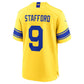 LA.Rams #9 Matthew Stafford Classic Sol Game Football Jersey
