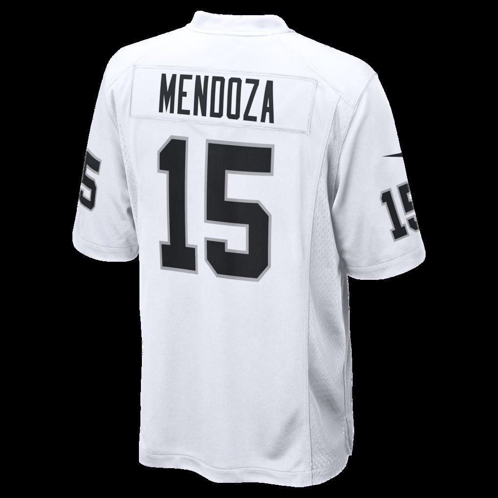 LV.Raiders #15 Fernando Mendoza White Game Player Stitched Football American Jersey