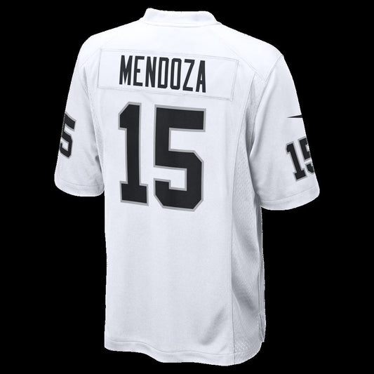 LV.Raiders #15 Fernando Mendoza White Game Player Stitched Football American Jersey