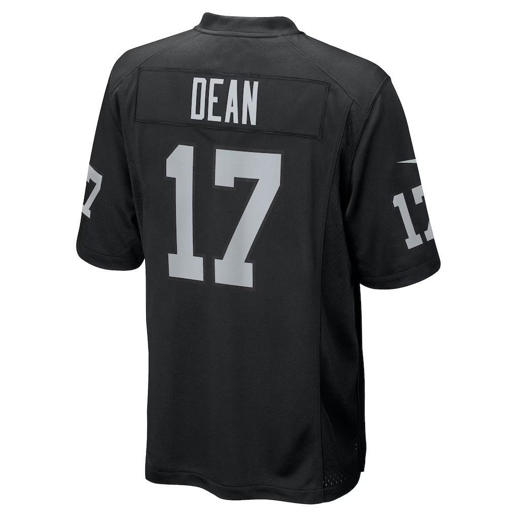 LV.Raiders #17 Nakobe Dean Black Team Game Stitched Football American Jersey
