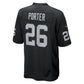 LV.Raiders #26 Darien Porter Black Team Game American Football Jerseys