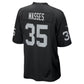 LV.Raiders #35 Hezekiah Masses Black Team Game Football Jersey