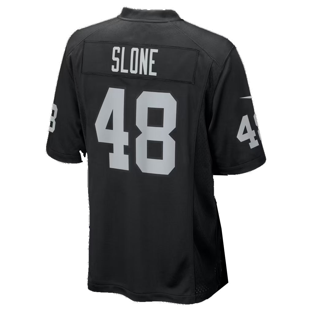 LV.Raiders #48 Cian Slone Black Team Game Football Jersey