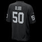 LV.Raiders #50 Segun Olubi Black Team Game Stitched Football American Jersey