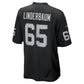 LV.Raiders #65 Tyler Linderbaum Black Team Game Football Jersey