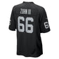 LV.Raiders #66 Trey Zuhn III Black Team Game Football Jersey