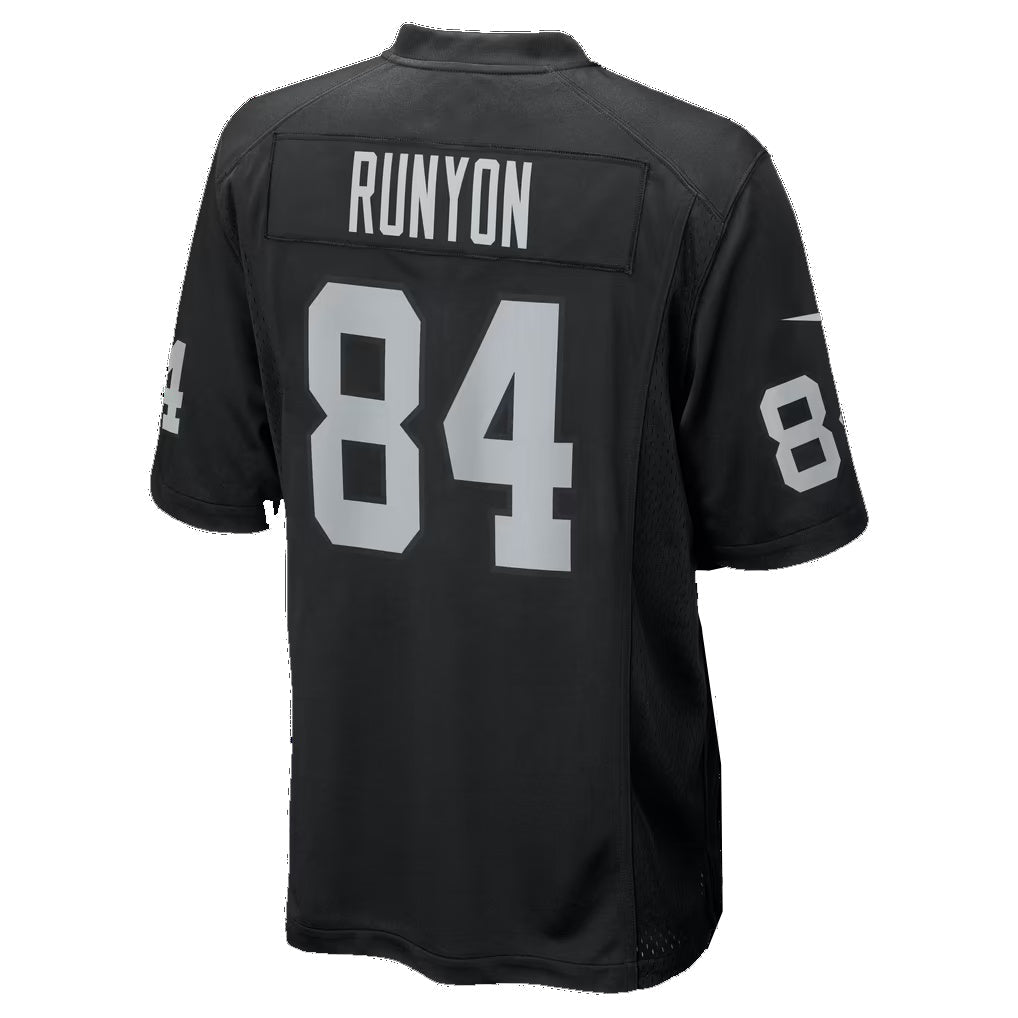 LV.Raiders #84 Carter Runyon Black Team Game Football Jersey