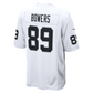 LV.Raiders #89 Brock Bowers White Game American Football Jerseys