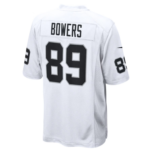 LV.Raiders #89 Brock Bowers White Game American Football Jerseys
