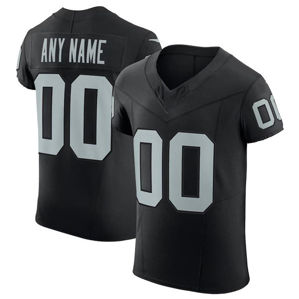 Custom LV.Raiders Black Scarlet Vapor F.U.S.E. Elite  Jersey Stitched American Football Jerseys