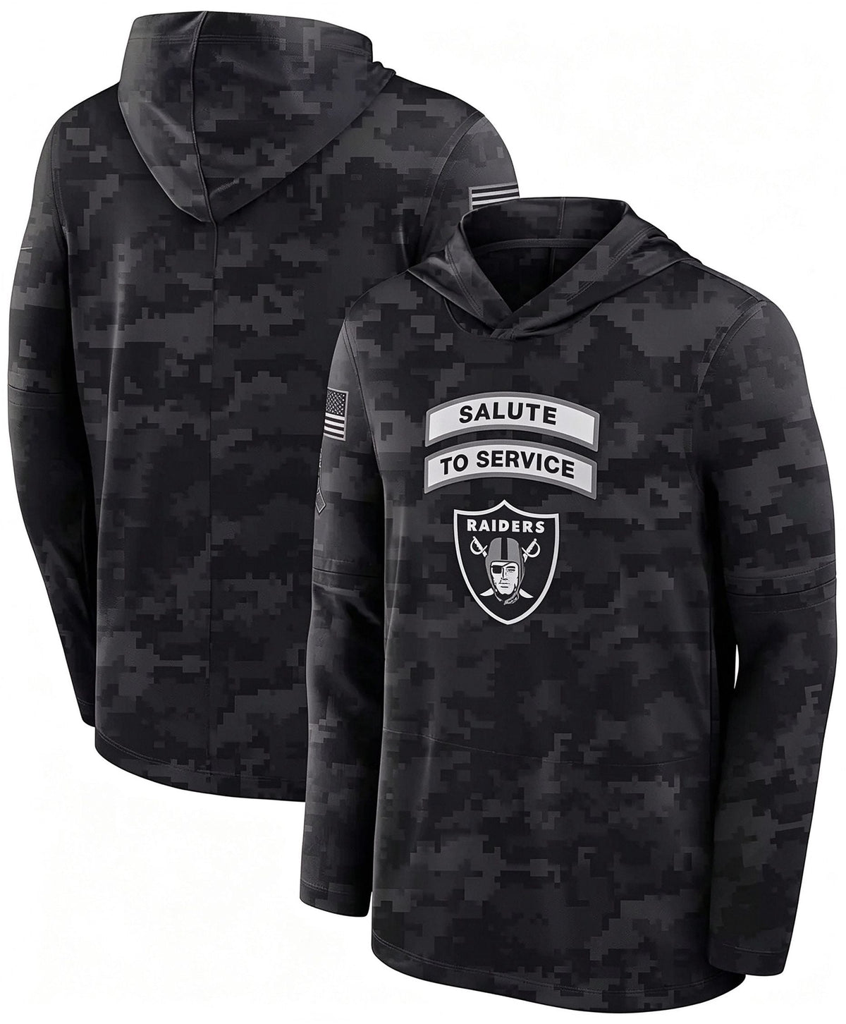 LV.Raiders 2026 Salute To Service Club Pullover Hoodie Cheap sale Birthday and Christmas gifts Stitched American Football Jersey