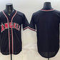 Los Angeles Angels Blank 2026 Fashion Replica Black Out Stitched Jersey