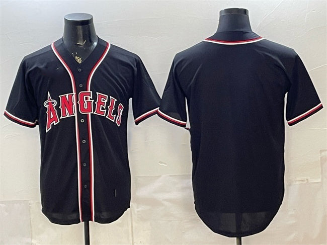 Los Angeles Angels Blank 2026 Fashion Replica Black Out Stitched Jersey