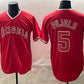 Los Angeles Angels #5 Albert Pujols Red Stitched Baseball Jersey