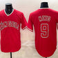Los Angeles Angels #9 Zach Neto Red Stitched Baseball Jersey
