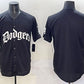 Los Angeles Dodgers Blank Black 2025 LA Gothic Style With 2024 World Series Champions Patch Vapor Premier Limited Stitched Baseball Jersey