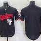 Los Angeles Dodgers Blank Black Hello Kitty Night 2025 World Series Champions Patch Stitched Jersey