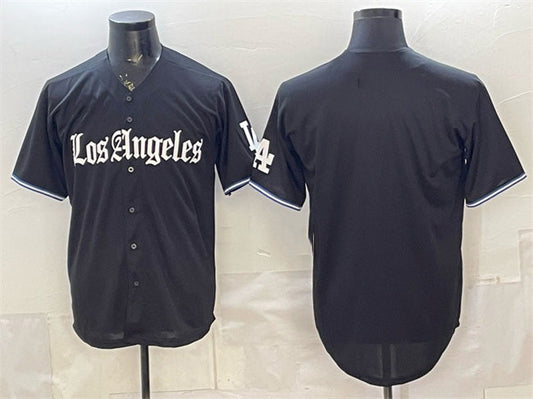 Los Angeles Dodgers Blank Black 'Gothic Edition' Vapor Premier Limited Stitched Baseball Jersey