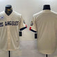 Los Angeles Dodgers Blank Cream 2024 World Series With No. 34 Patch Limited Stitched Baseball Jersey
