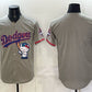 Los Angeles Dodgers Blank Grey Hello Kitty Night 2025 World Series Champions Patch Stitched Jersey