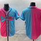 Los Angeles Dodgers Blank Pink Blue Limited Stitched Baseball Jersey