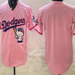 Los Angeles Dodgers Blank Pink Hello Kitty 2025 World Series Champions Limited Jersey