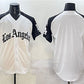 Los Angeles Dodgers Blank Team Big Logo White Black Mexico 2025 LA Gothic Style With Fernando Patch Vapor Premier Limited Stitched Baseball Jersey