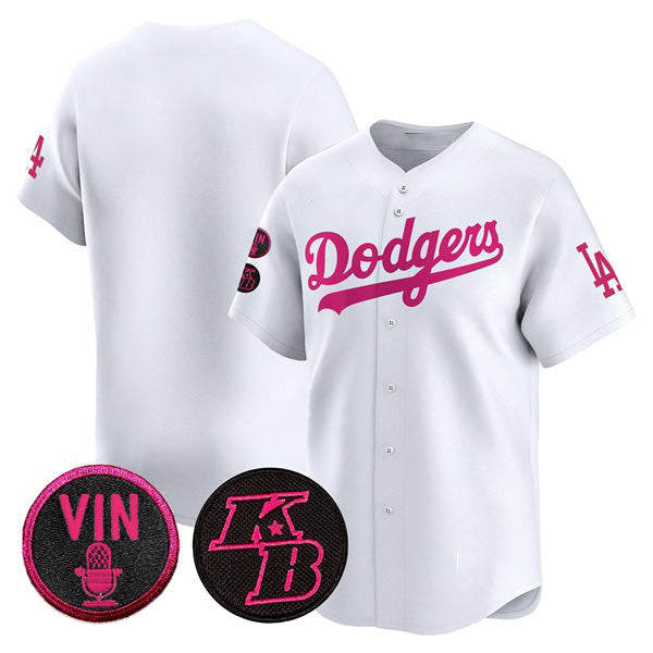 Los Angeles Dodgers Blank White 2026 Mother¡¯s Day Vapor Premier Limited Stitched Baseball Jersey