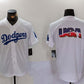 Los Angeles Dodgers Blank White Cool Base Stitched Baseball Jerseys