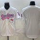 Los Angeles Dodgers Blank White Hello Kitty Night Stitched Jersey