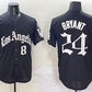 Los Angeles Dodgers Front #8 Back #24 Kobe Bryant Black Mexico 2025 LA Gothic Style With Fernando Patch Vapor Premier Limited Stitched Baseball Jersey