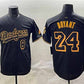 Los Angeles Dodgers Front #8 Back #24 Kobe Bryant Black With KB Patch Stitched Baseball Jersey