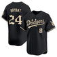 Los Angeles Dodgers Front #8 Back #24 Kobe Bryant Black 'Halloween Mummy Edition' Premier Limited Stitched Baseball Jersey