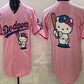 Los Angeles Dodgers Pink Hello Kitty Big Logo 2025 World Series Champions Limited Jersey