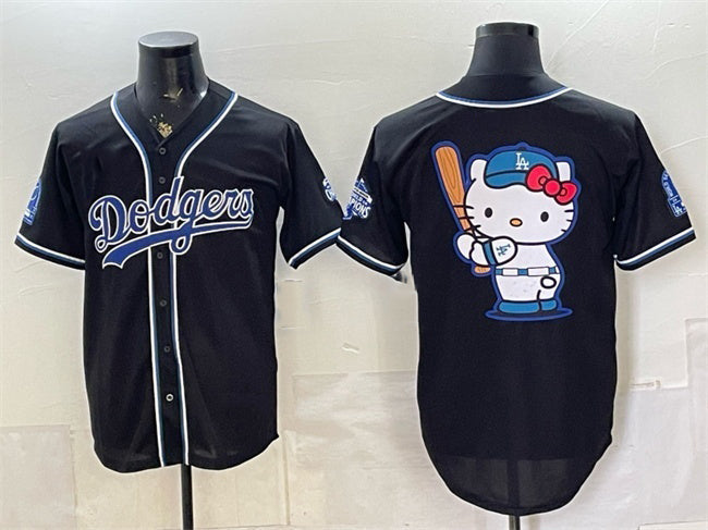 Los Angeles Dodgers Team Big Logo B2B Champs 2026 Black Out Style Vapor Limited Stitched Jersey