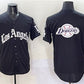 Los Angeles Dodgers Team Big Logo Black Mexico 2025 LA Gothic Style With Fernando Patch Vapor Premier Limited Stitched Baseball Jersey