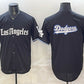 Los Angeles Dodgers Team Big Logo Black 'Gothic Edition' Vapor Premier Limited Stitched Baseball Jersey