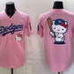 Los Angeles Dodgers Team Big Logo Pink 2025 Hello Kitty Vapor Limited Stitched Jersey
