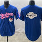 Los Angeles Dodgers Team Big Logo Royal Hello Kitty Night Stitched Jersey