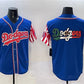 Los Angeles Dodgers Team Big Logo Royal Limited Stitched Baseball Jersey