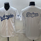 Los Angeles Dodgers Team Big Logo White Alternate Stadium Stitched Baseball Jersey