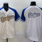 Los Angeles Dodgers Team Big Logo White Royal Gold 2024 World Series Champions Vapor Limited Stitched Baseball Jersey