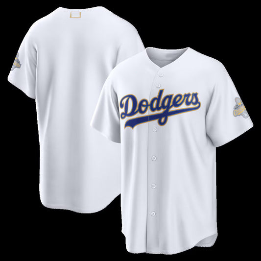 Los Angeles Dodgers White 2026 Gold Collection Stadium Stitched Baseball Jersey
