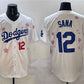 Los Angeles Dodgers #12 Sana White 2025 Tokyo Series Limited Stitched Baseball Jersey