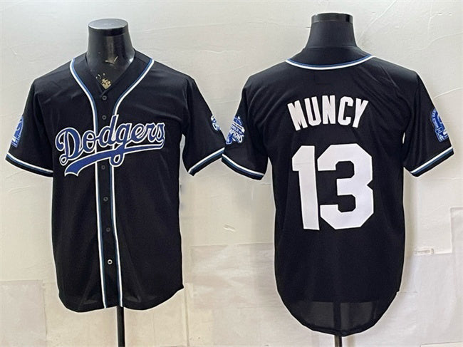 Los Angeles Dodgers #13 Max Muncy B2B Champs 2026 Black Out Style Vapor Limited Stitched Jersey