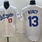 Los Angeles Dodgers #13 Max Muncy White Alternate Stadium Stitched Baseball Jersey