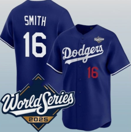 Los Angeles Dodgers #16 Will Smith Royal 2025 World Series Limited Stitched Baseball Jersey